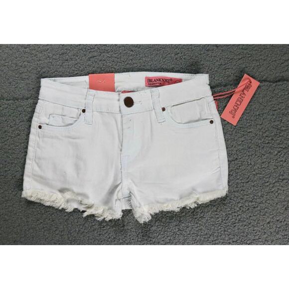 New Blank NYC Shorts Lot of 2 Girls 10 The Mini Astor White Denim Jean Shorts - Picture 2 of 6